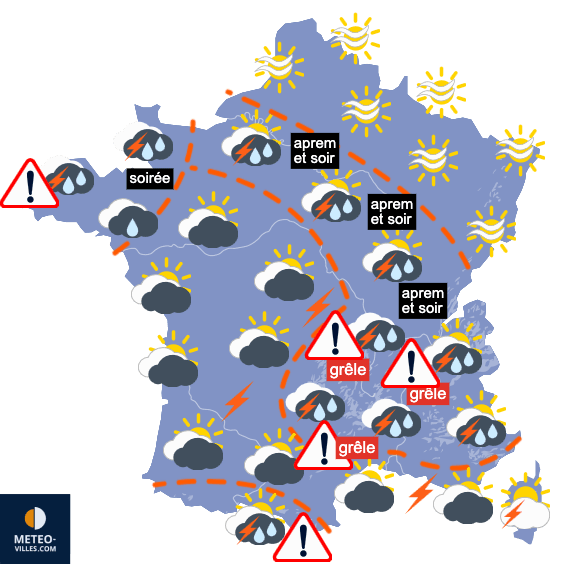 Carte de température France