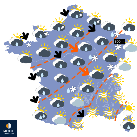 Carte de température France