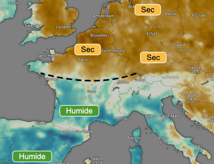 Météo contrastée en France : sécheresse au nord et inondation au sud-ouest !