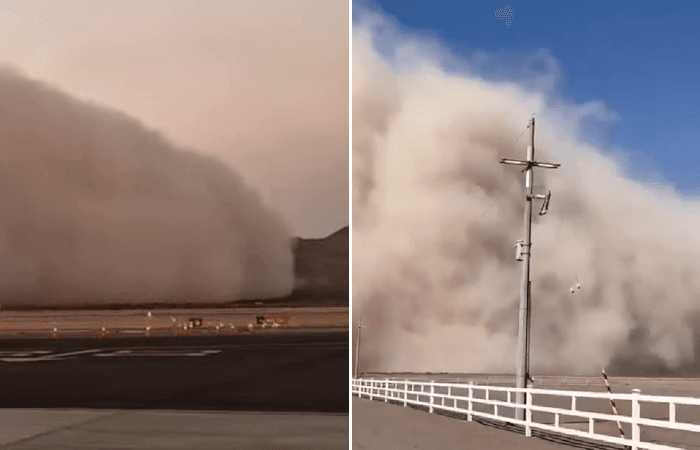 Incroyable tempête de sable au Mexique ce week-end de Pâques