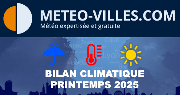 Bilan météo et climatique du printemps 2025 : au 3e rang des plus chauds depuis 1900, très ensoleillé et sec sur la moitié Nord