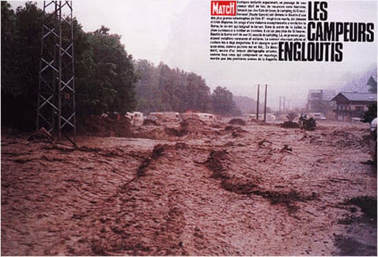 Image d'illustration pour Orage diluvien et crue éclair meurtrière au Grand Bornand le 14 juillet 1987