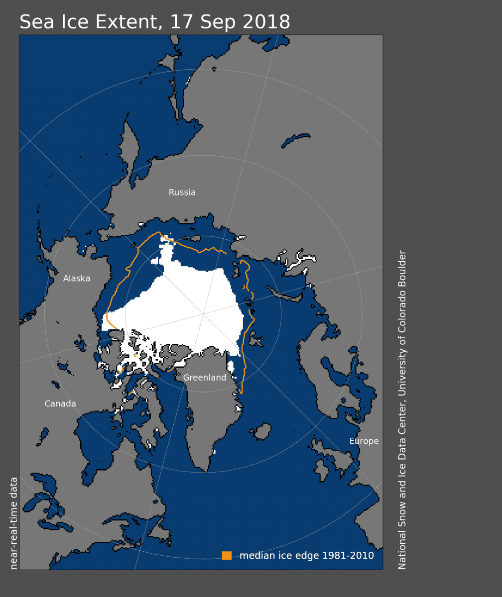 Image d'illustration pour Banquise Arctique : fin de la fonte estivale 
