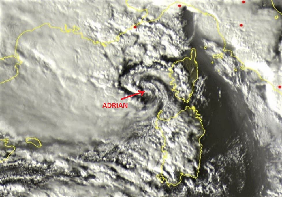 Image d'illustration pour Tempête Adrian : bilan