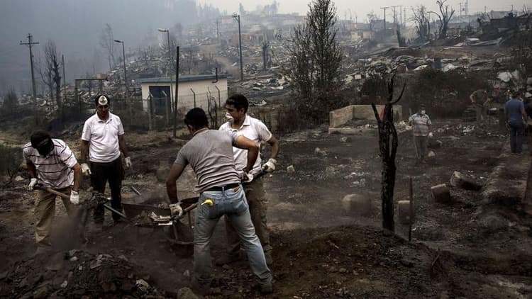 Image d'illustration pour Le Chili en proie à des incendies dévastateurs