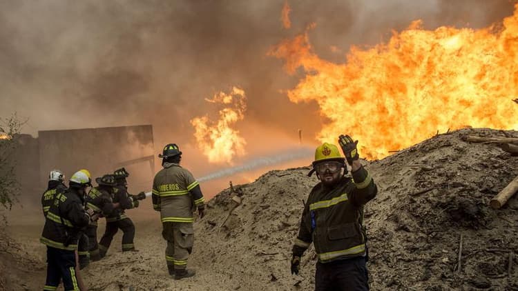Image d'illustration pour Le Chili en proie à des incendies dévastateurs