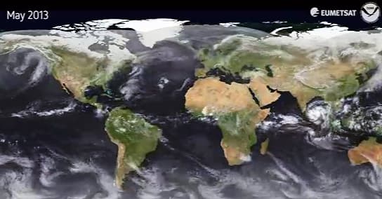 Image d'illustration pour Animation satellite mondiale de 2013