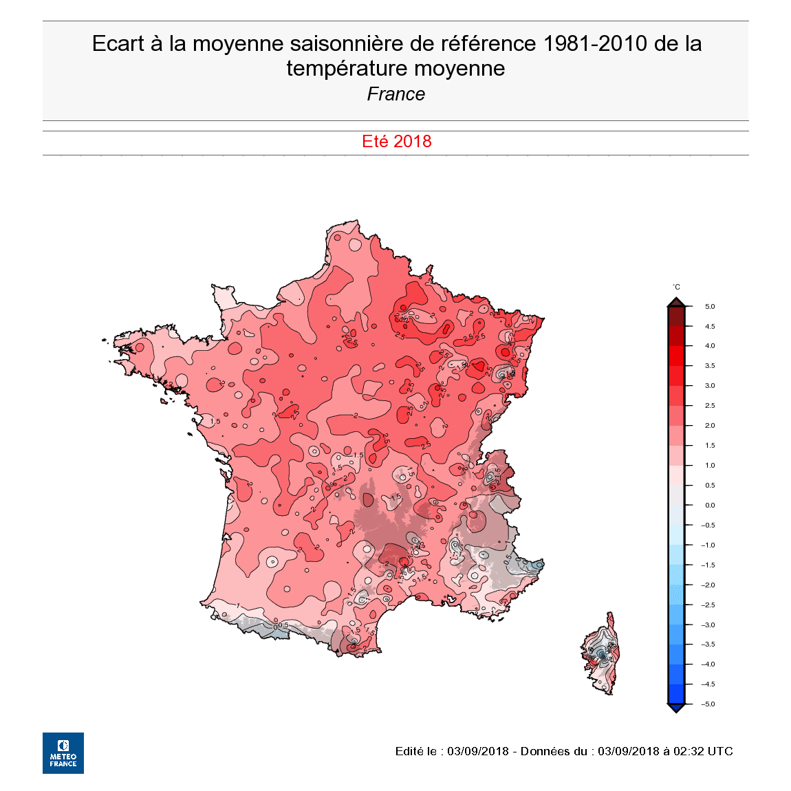Image d'illustration pour Bilan de l'été 2018 : exceptionnellement chaud et orageux