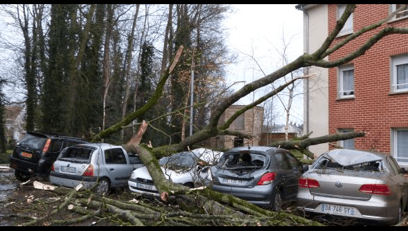 Image d'illustration pour Dépression Hiltrud : fort coup de vent sur la France