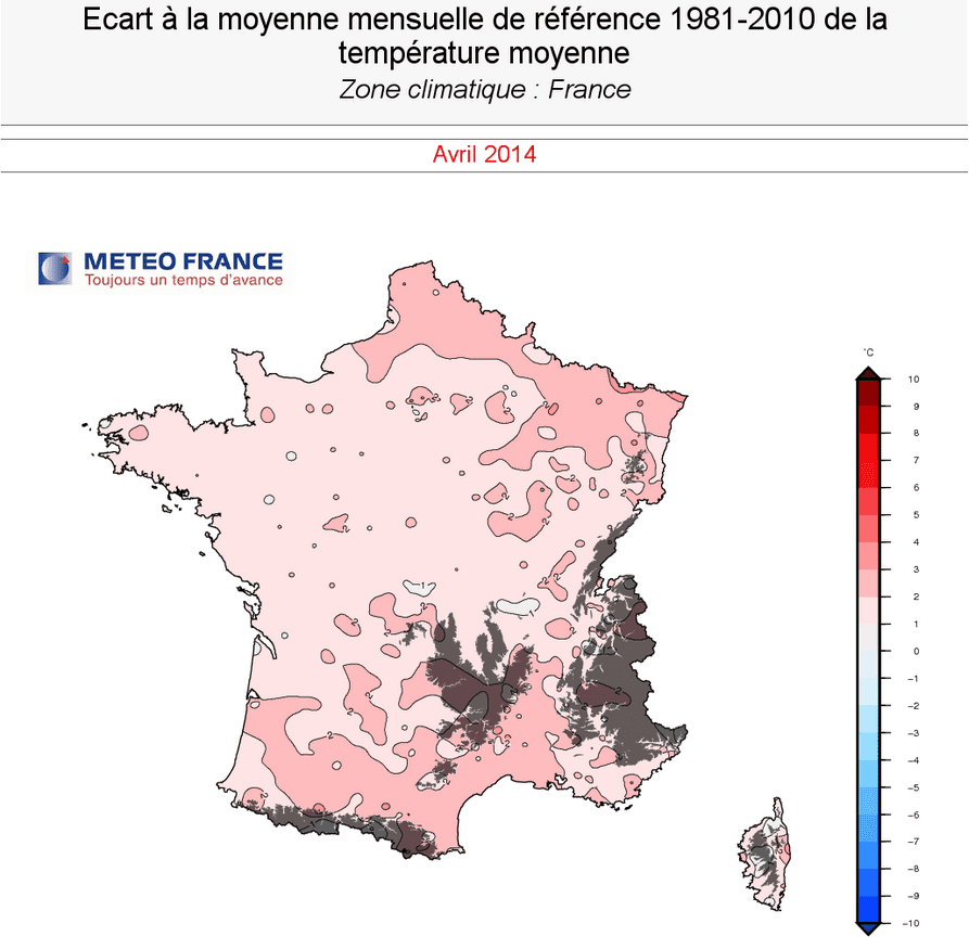 Image d'illustration pour 5ème mois d'avril le plus doux depuis 1900