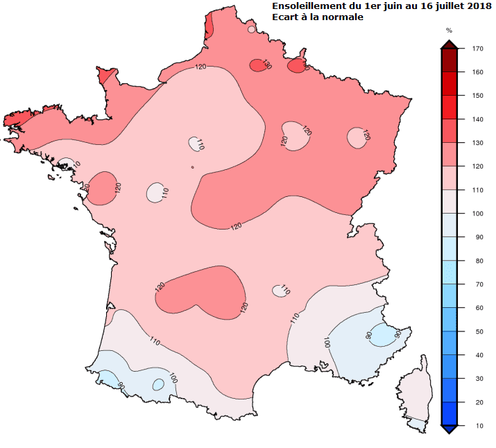 Image d'illustration pour Bilan météo d'un début d'été chaud et orageux