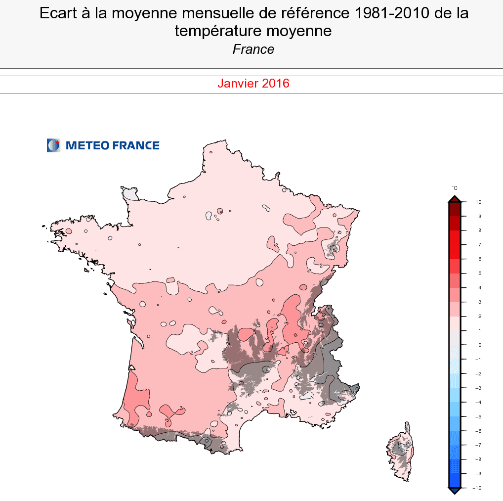 Image d'illustration pour Bilan météo de janvier : très doux et fréquemment pluvieux