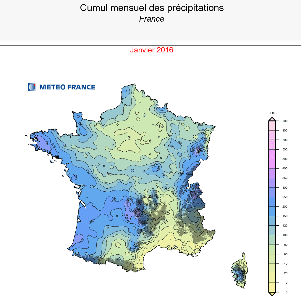 Image d'illustration pour Bilan météo de janvier : très doux et fréquemment pluvieux