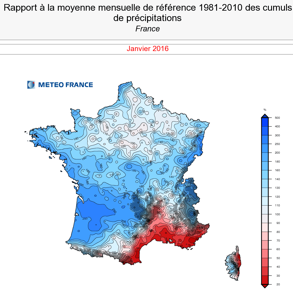 Image d'illustration pour Bilan météo de janvier : très doux et fréquemment pluvieux