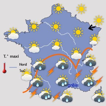 Image d'illustration pour Chaud soleil au Nord & orages par le Sud pour le pont du 8 mai