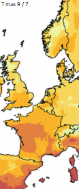 Image d'illustration pour Très forte chaleur au Sud, plus frais au Nord