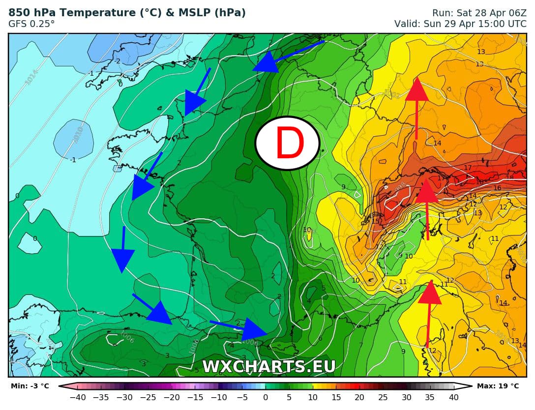 Image d'illustration pour Conflit de masse d'air : gare aux orages ! 