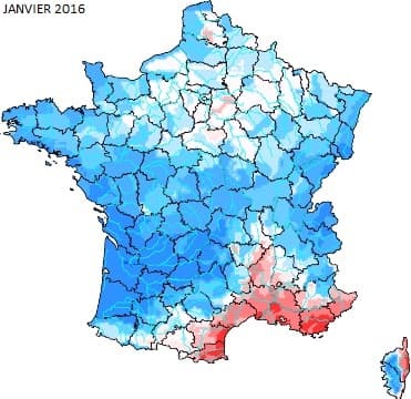 Image d'illustration pour Début d'année arrosé et sols humides sauf près de la Méditerranée