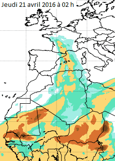Image d'illustration pour Un flux de Sud porteur d'autan, de douceur, de pluie... et de sable