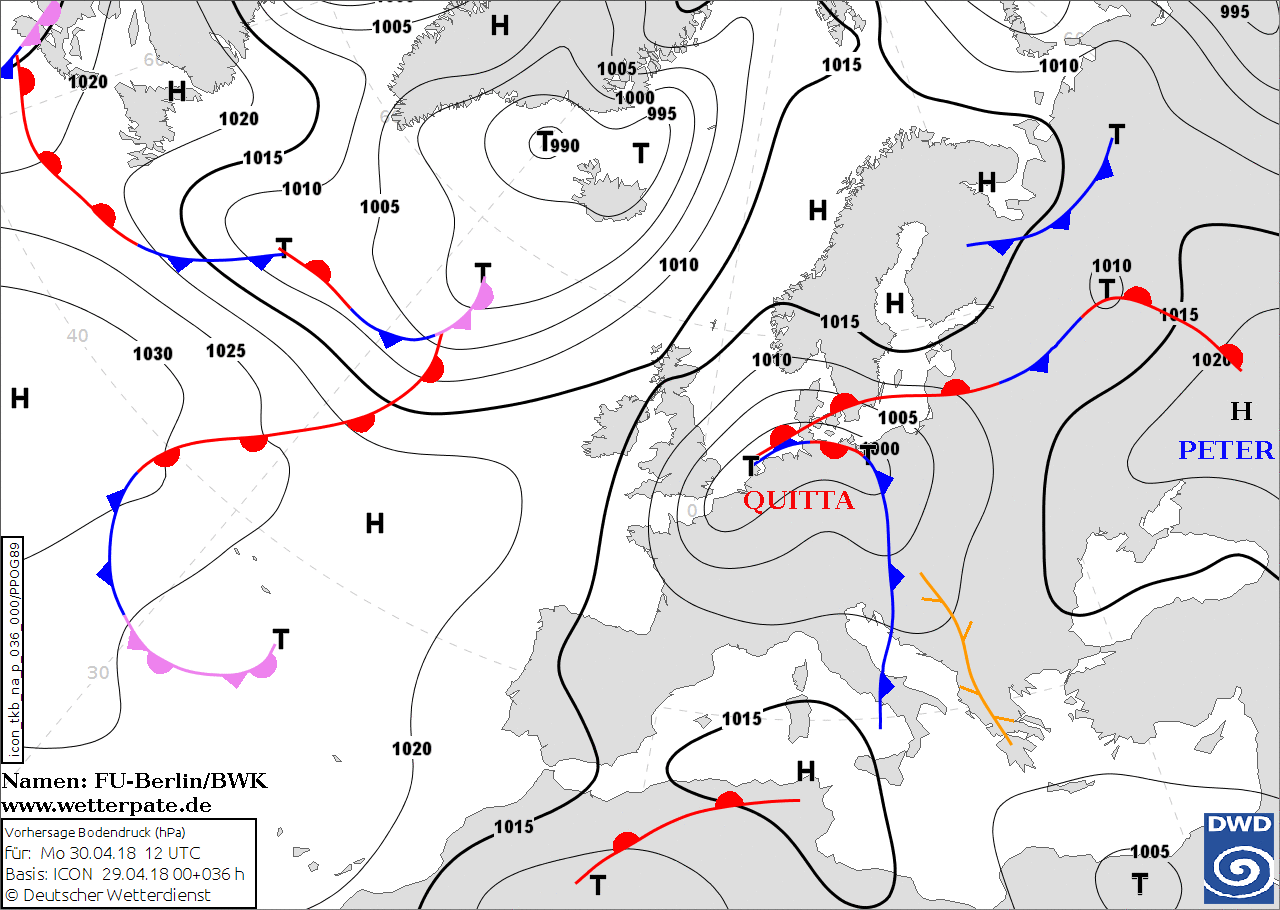 Image d'illustration pour Dépression Quitta : tempête, fortes pluies et froid près de la Manche