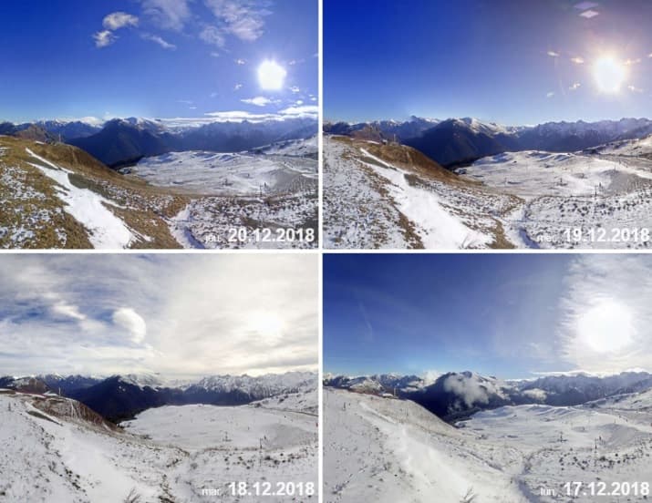 Image d'illustration pour Enneigement sur les Alpes et les Pyrénées & vacances de Noël