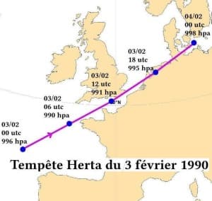 Image d'illustration pour Février 1990 : excessivement doux et tempétueux