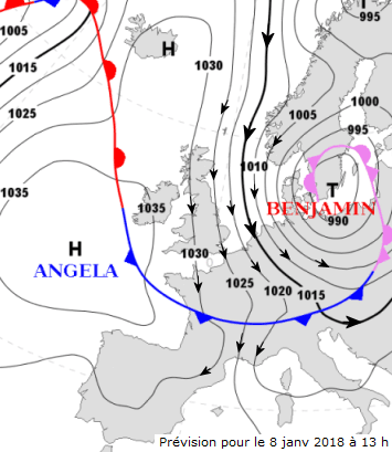 Image d'illustration pour Neige et froid à l'Est mais sans excès