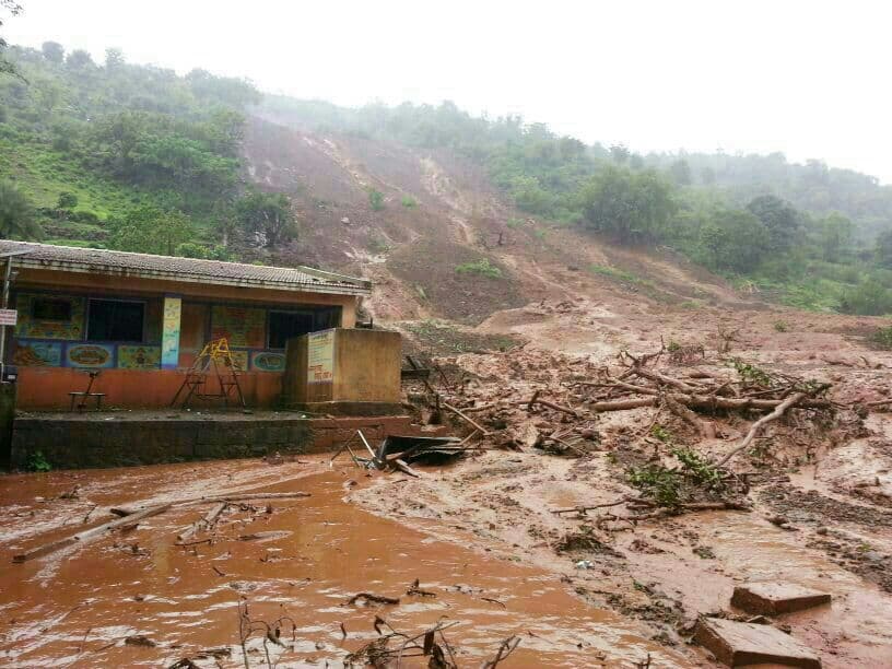Image d'illustration pour Mousson : glissement de terrain très meurtrier en Inde