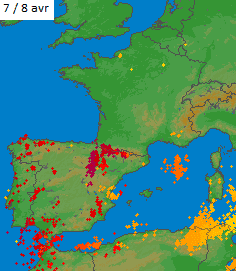 Image d'illustration pour Goutte froide : orages, fortes pluies et crues au Sud