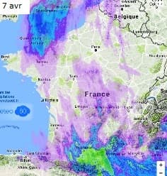Image d'illustration pour Goutte froide : orages, fortes pluies et crues au Sud
