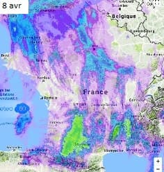 Image d'illustration pour Goutte froide : orages, fortes pluies et crues au Sud