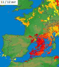 Image d'illustration pour Goutte froide : orages, fortes pluies et crues au Sud