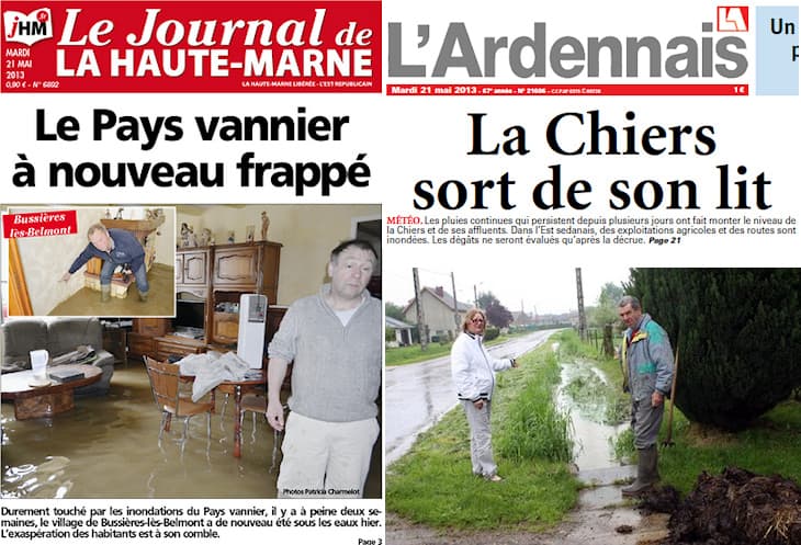 Image d'illustration pour Fortes pluies du Centre au Nord Est - Quelques débordements