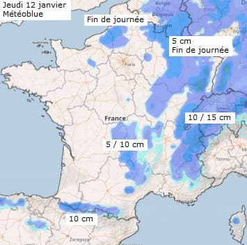 Image d'illustration pour Retour de la neige en plaine en fin de semaine