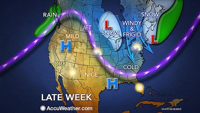 Image d'illustration pour Etats-Unis : records de neige à Boston et de douceur en Californie