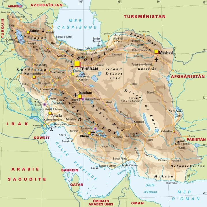 Image d'illustration pour Neige, inondations et tempête de sable en Iran