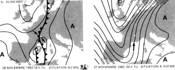 Image d'illustration pour Orages de neige en novembre 1982 sur l'Est du Massif Central