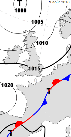 Image d'illustration pour Orages et épisode méditerranéen clôturant la canicule du 7 au 9 août