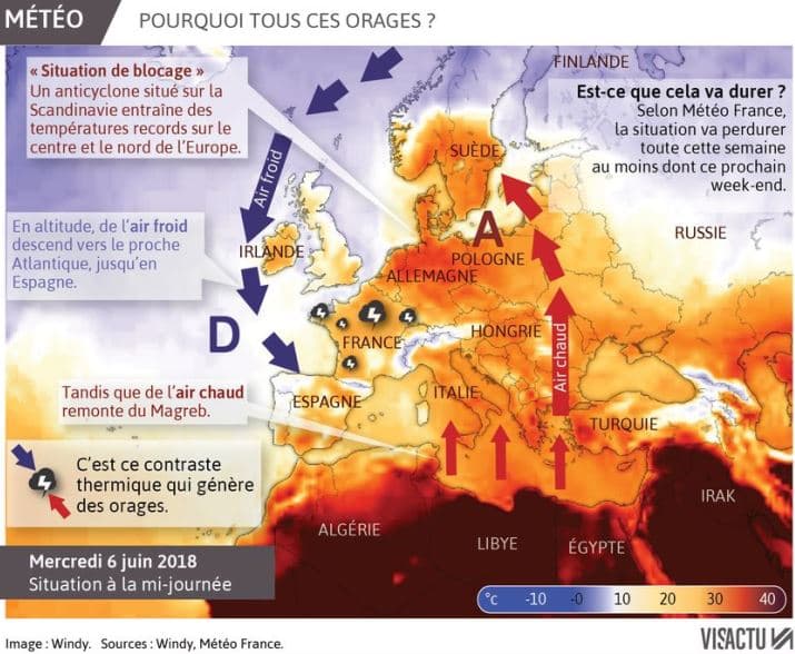 Image d'illustration pour Violents orages et inondations en ce début juin