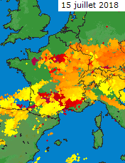 Image d'illustration pour Orages violents mi-juillet au Sud et près de la Méditerranée