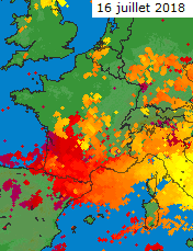 Image d'illustration pour Orages violents mi-juillet au Sud et près de la Méditerranée