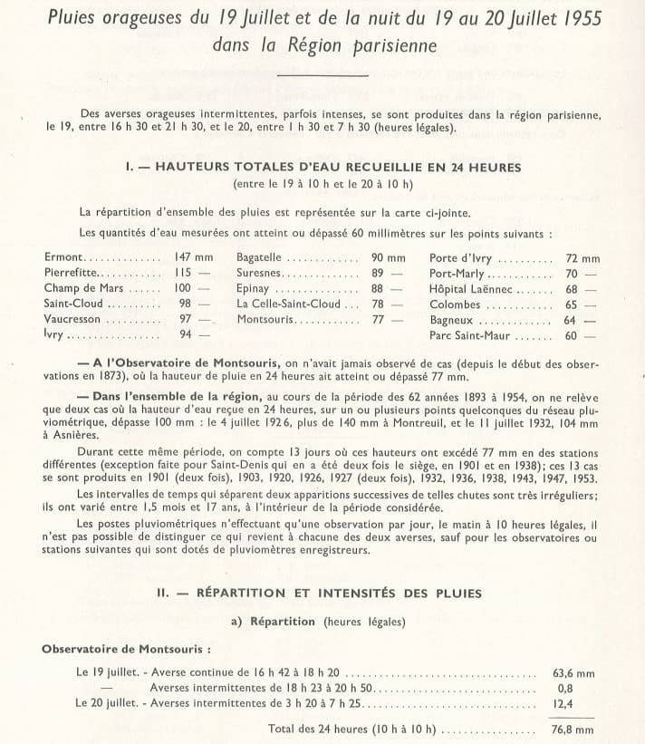 Image d'illustration pour Orage diluvien sur Paris et l'Ile de France les 19 & 20 juillet 1955