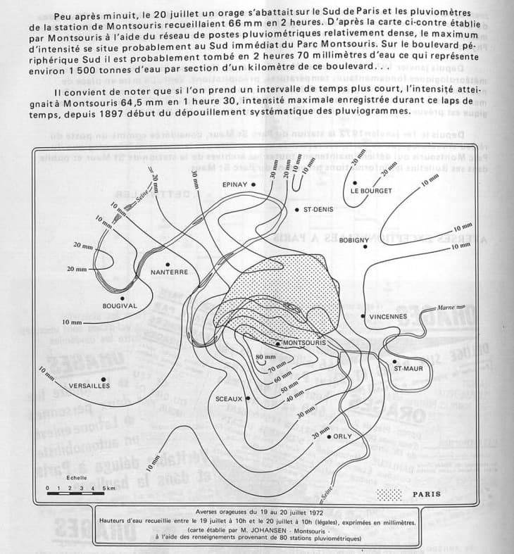 Image d'illustration pour Orage diluvien sur Paris et l'Ile de France les 19 & 20 juillet 1972