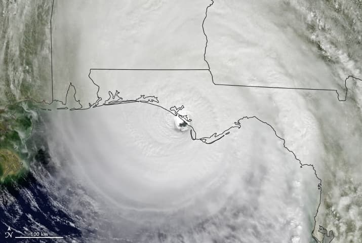 Image d'illustration pour L'ouragan Michael frappe le sud des Etats-Unis mercredi