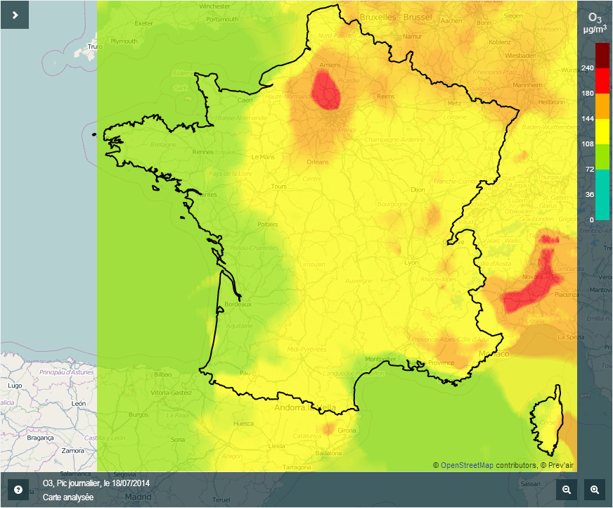 Image d'illustration pour Synthèse de l'épisode de pollution à l'ozone du 17 au 19 juillet