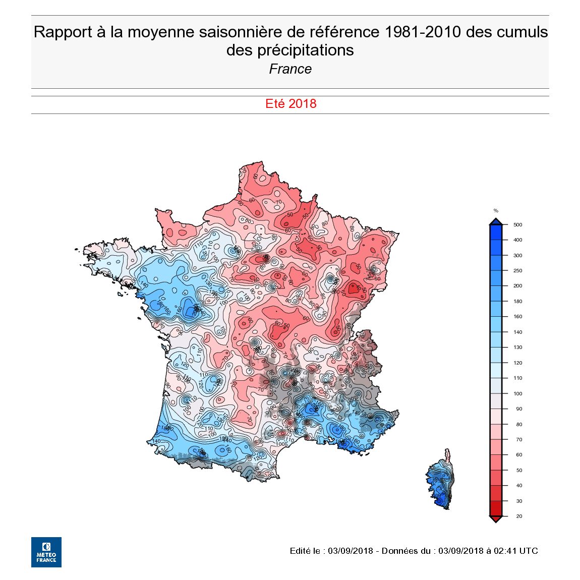 Image d'illustration pour Bilan de l'été 2018 : exceptionnellement chaud et orageux