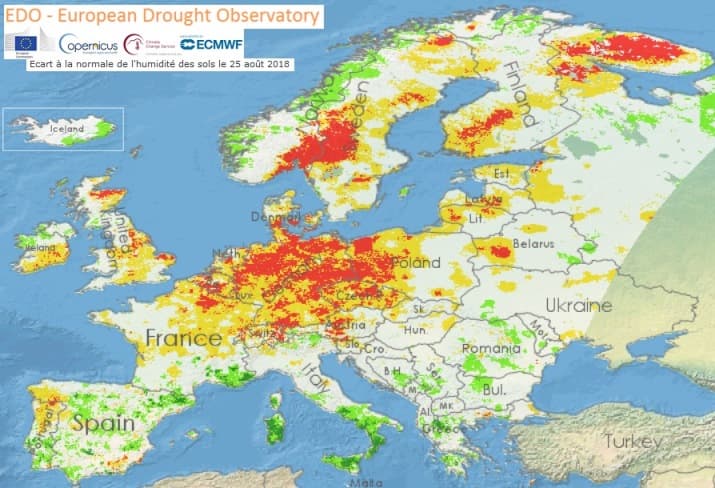 Image d'illustration pour La sécheresse des sols superficiels s'étend