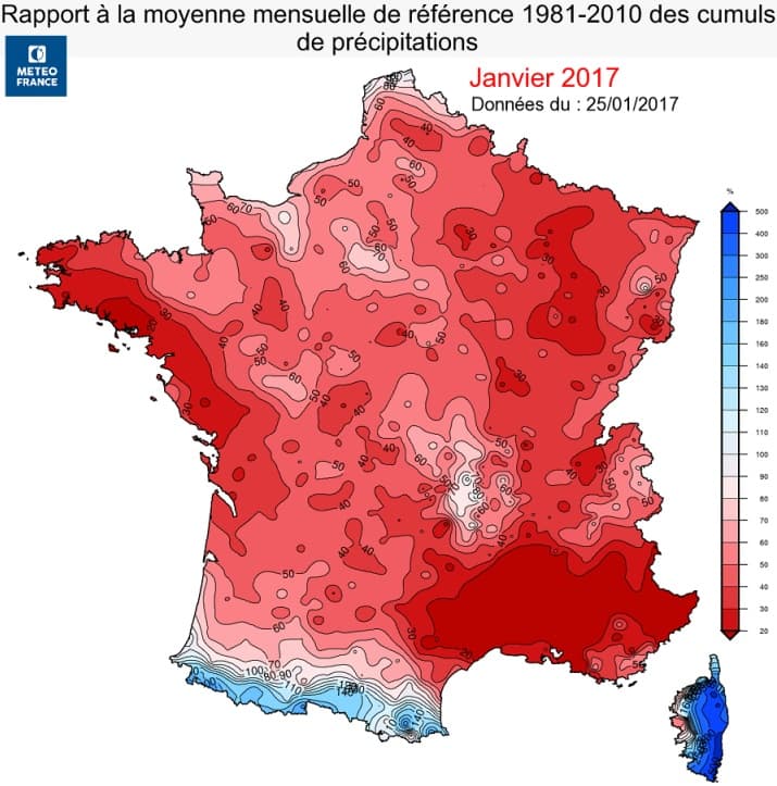 Image d'illustration pour Les déficits pluviométriques se prolongent