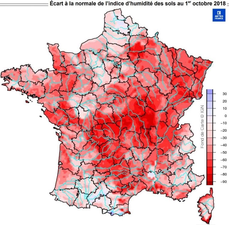 Image d'illustration pour La sécheresse des sols superficiels s'étend