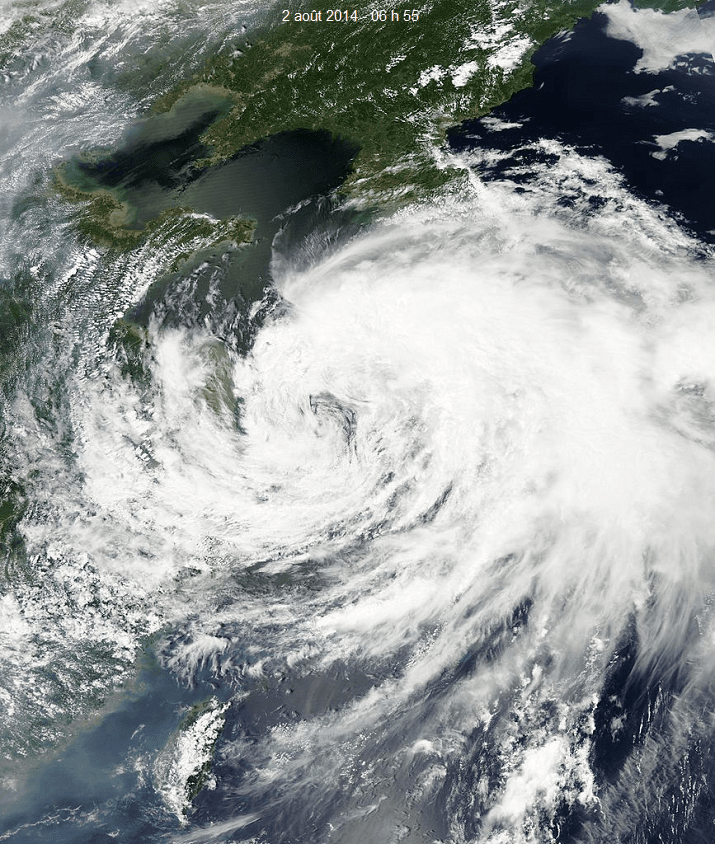 Image d'illustration pour Cyclone : tempête tropicale Nakri - pluies diluviennes en Corée et au Japon